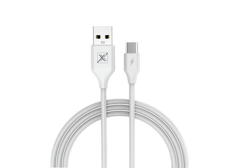 KABEL MX SET 2.4A / TYPE-C / 1m WHITE / BIAŁY
