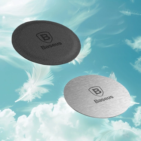 Metalowe nakładki to magnetyczny uchwytów samochodowych samoprzylepne 2x Baseus Magnet iron Suit blaszki srebrne ACDR-A0S