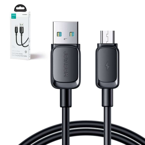 Micro-USB-Kabel – USB 2,4 A 2 m Joyroom S-AM018A14 - Schwarz