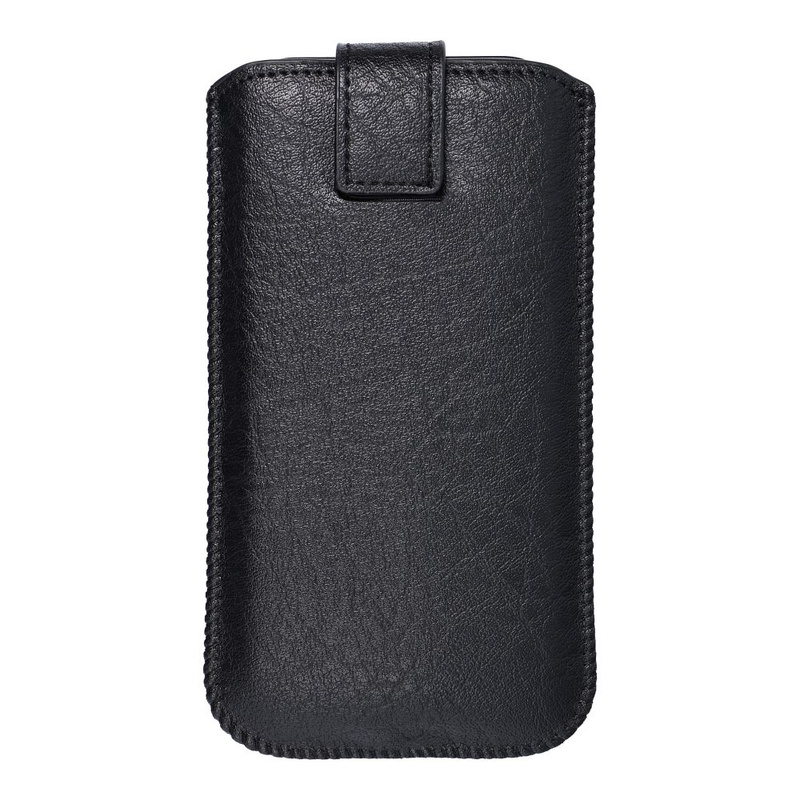 Futerał Skórzany Uniwersalny Slim Kora 2 - do LG K10/ Samsung Grand Prime czarny
