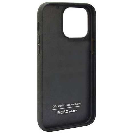 Audi Carbon Fiber Stripe iPhone 14 Pro 6,1&quot; schwarz/schwarz Hardcase AUS-TPUPCIP14P-R8/D1-BK