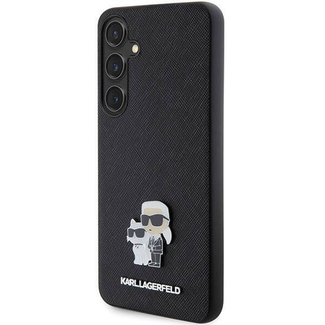 KARL LAGERFELD SAM S24 SAFFIANO KC PIN KLHCS24SPSAKCMPK BLACK