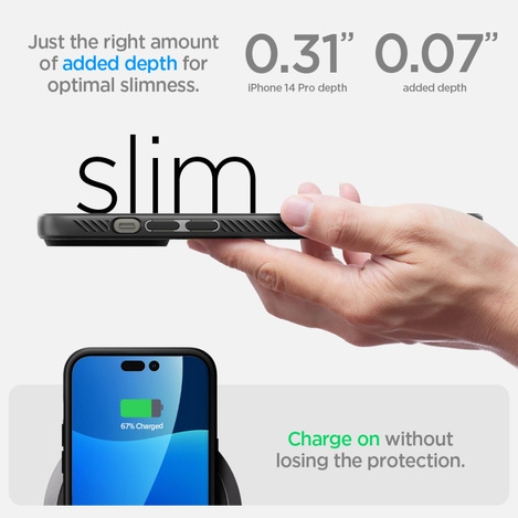 Spigen LIQUID AIR IPHONE 14 PRO MATTSCHWARZ