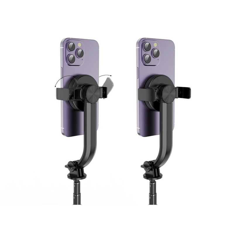 Zestaw / uchwyt selfie z pilotem na bluetooth tripod kompatybilny z MagSafe SSTR-C09 czarny
