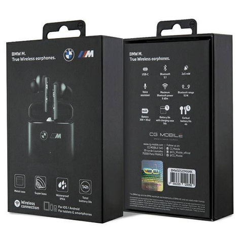 BMW Bluetooth headphones BMWSES20MAMK TWS + docking station black/black M Collection