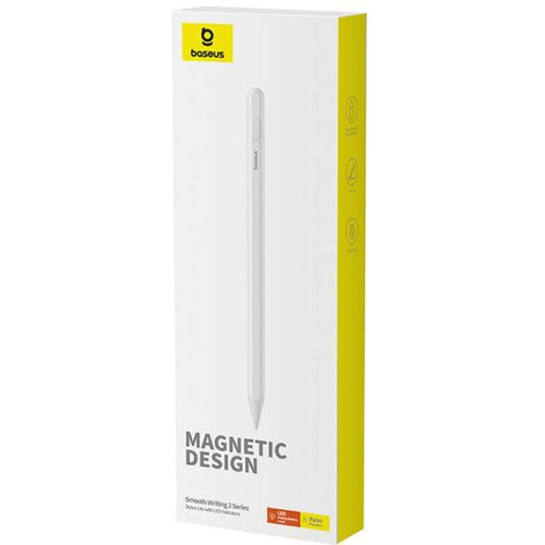 BASEUS rysik do telefonu pojemnościowy Stylus Writing 2 Lite LED (wersja aktywna) 130 mAh biały P80015802213-02/BS-PS025