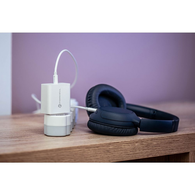 Forcell Ładowarka Sieciowa ze złączem USB typ C - 3A 45W z funkcją ładowania PD i QC 4.0