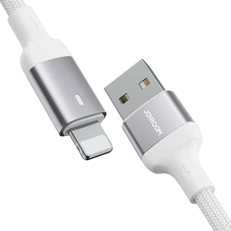 Joyroom cable USB - Lightning 2.4A A10 Series 1.2 m white (S-UL012A10)