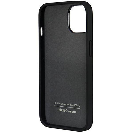 Audi Kunstleder iPhone 14 6,1&quot; schwarz/schwarz Hardcase AU-TPUPPCIP14-TT/D1-BK