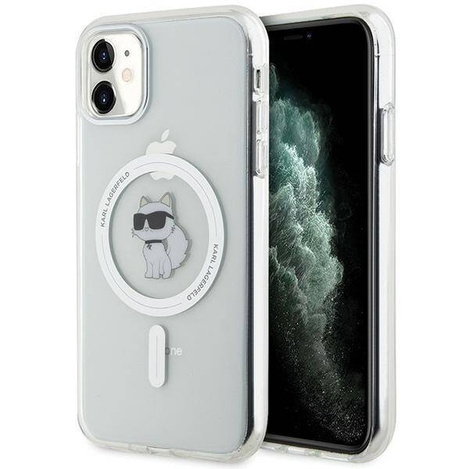 Karl Lagerfeld KLHMN61HFCCNOT iPhone 11 /Xr przezroczysty/transparent hardcase IML Choupette MagSafe