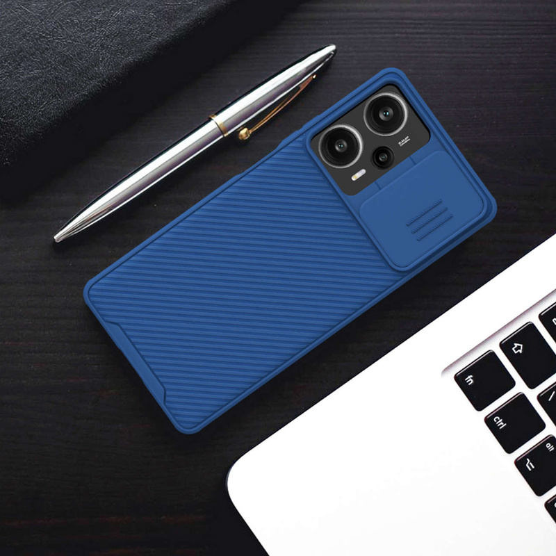Xiaomi Redmi Note 12 Turbo / Xiaomi Poco F5 Armor Case mit Kameraabdeckung Nillkin CamShield Pro Case – Schwarz