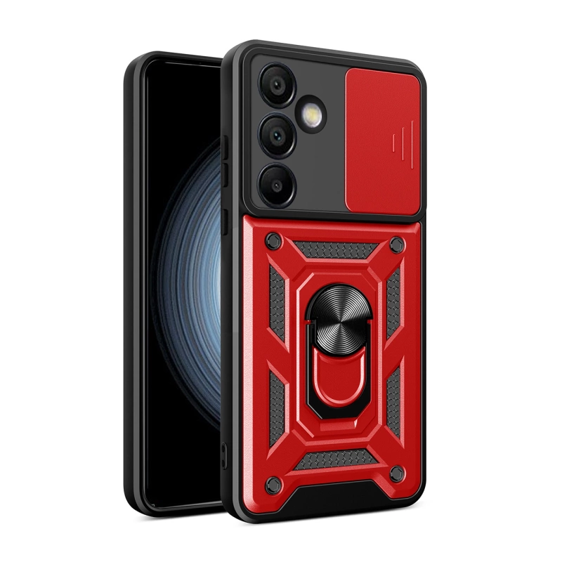 Hybrid Armor Camshield Samsung Galaxy S24 FE Red