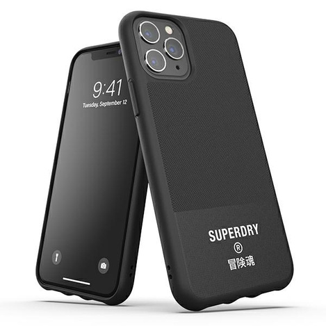 SuperDry Molded Canvas iPhone 11 Pro Ma x Case black / black 41550