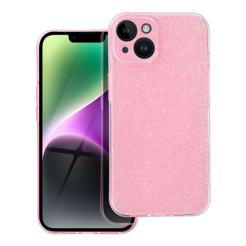 Futerał CLEAR CASE 2mm BLINK do IPHONE 14 różowy