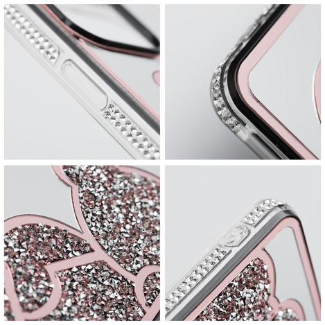 Futerał TEDDY BEAR do IPHONE 15 różowy