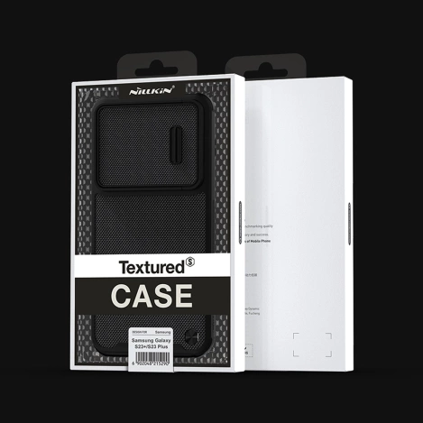 Nillkin Textured S Case for Samsung Galaxy S23+ armored cover with camera cover black