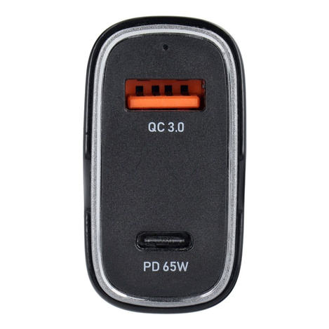 Ładowarka samochodowa USB QC 3.0 18W + Typ C PD 65W CC53-1A1C (Total 83W)