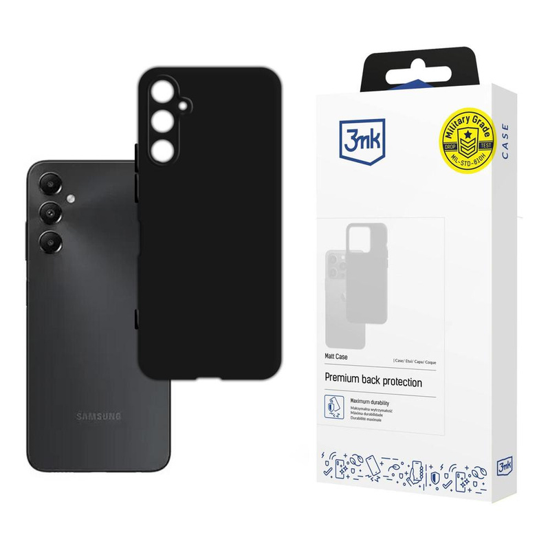 3MK Matt Case Sam A05s czarny/black