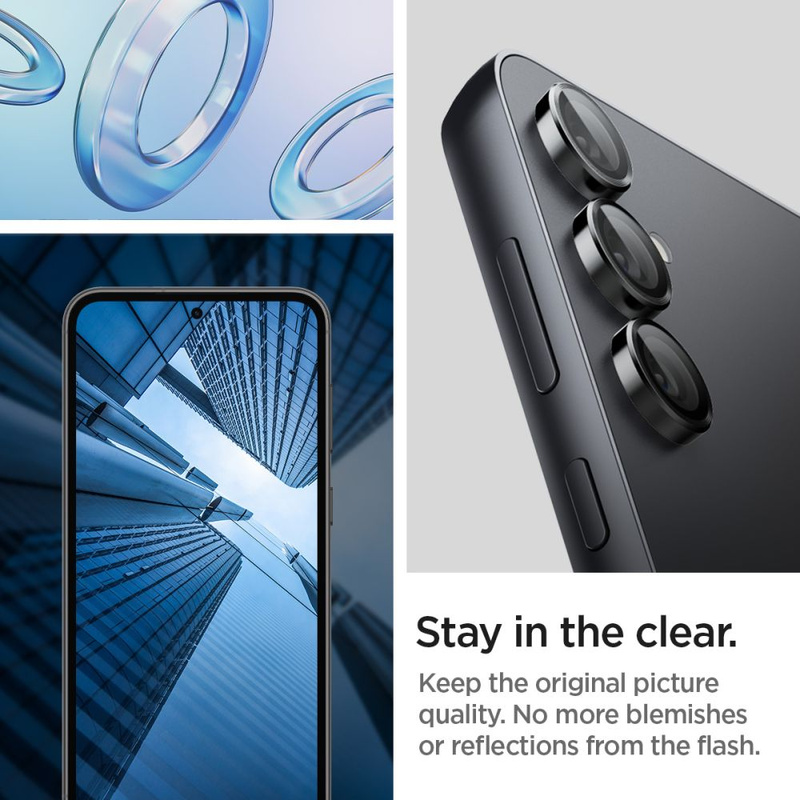 KAMERAABDECKUNG Spigen OPTIK.TR „EZ FIT“ KAMERASCHUTZ 2ER-PACK GALAXY S23 FE SCHWARZ