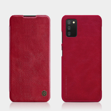 Nillkin Qin skórzana kabura etui Samsung Galaxy A03s czarny