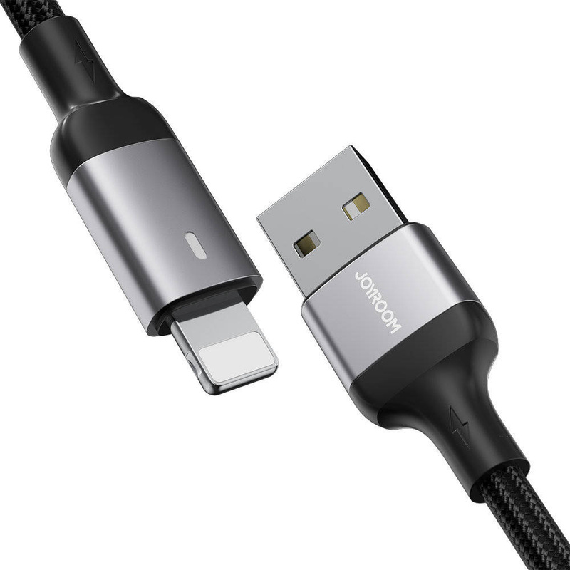 Joyroom kabel USB - Lightning 2.4A A10 Series 1,2 m czarny (S-UL012A10)