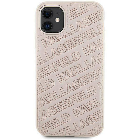 Oryginalne Etui KARL LAGERFELD Hardcase KLHCN61PQKPMP do iPhone 11 (Quilted K Pattern / różowy)