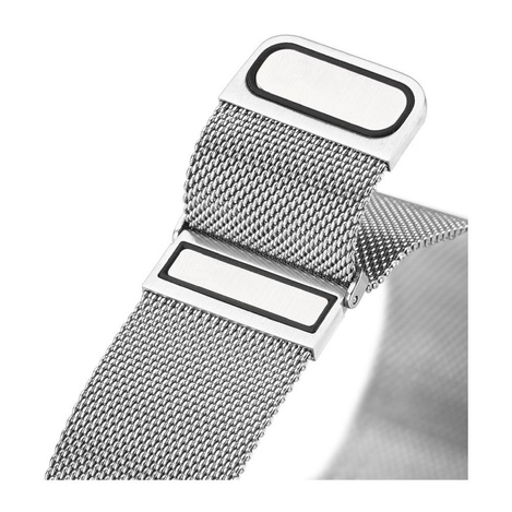 DUX DUCIS pasek MILANESE magnetyczny ze stali nierdzewnej 47 mm srebrny