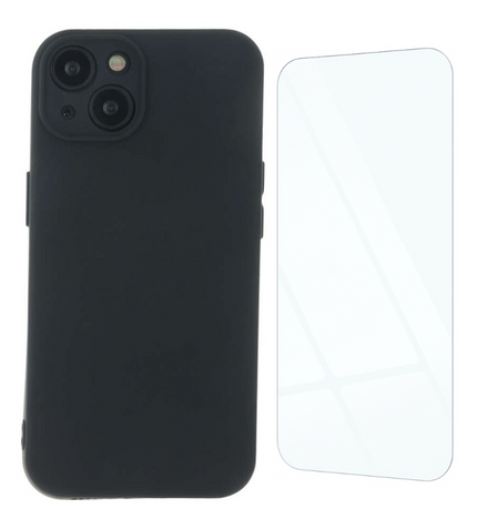 Etui do iPhone 15 Pro Max czarne + Szkło