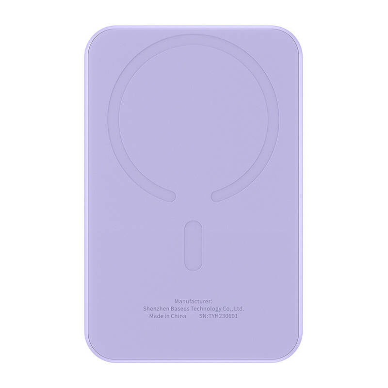 Magnetyczny mini powerbank Baseus 5000mAh 20W (fioletowy)