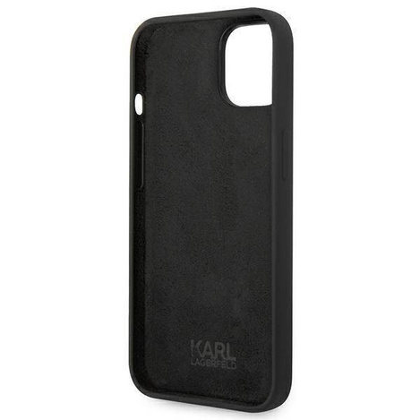 Oryginalne Etui IPHONE 14 PLUS Karl Lagerfeld Harcase Silicone Karl's Head czarne