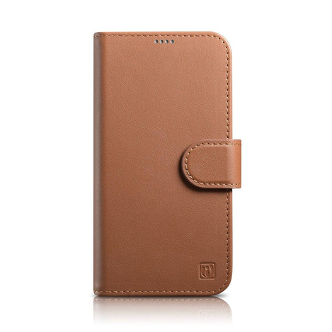 iCarer Wallet Case 2in1 iPhone 14 Flip Leder Anti-RFID Braun (WMI14220725-BN)