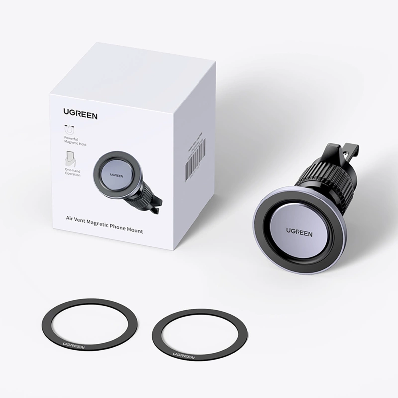 Ugreen LP428 magnetic car phone holder for air vent - black