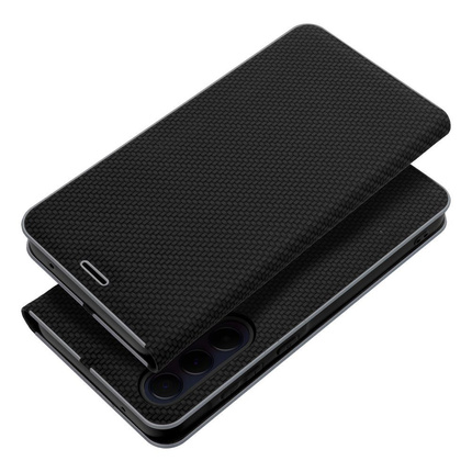 Kabura LUNA Book Carbon do XIAOMI 14 czarny