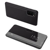 Clear View Case futerał etui z klapką Samsung Galaxy A72 4G czarny