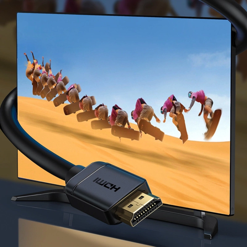 Baseus kabel przewód HDMI 2.0 4K 30 Hz 3D HDR 18 Gbps 5 m czarny (CAKGQ-D01)