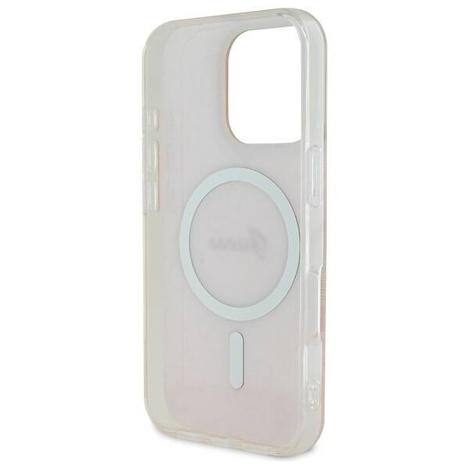 Original Case IPHONE 16 PRO Guess Hardcase IML 4G MagSafe (GUHMP16LH4STP) pink