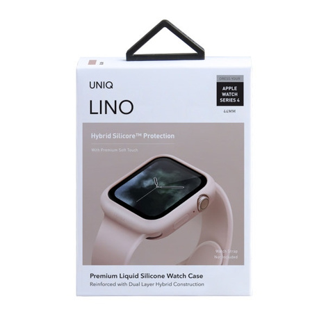 UNIQ etui Lino Apple Watch Series 5/4 44MM różowy/blush pink