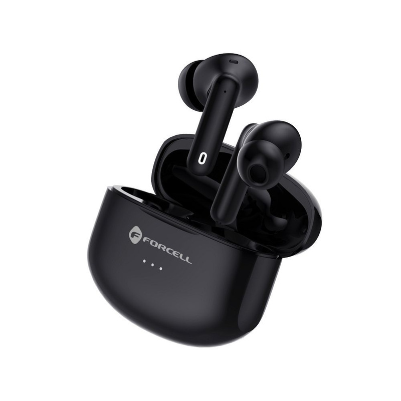 FORCELL F-AUDIO słuchawki bezprzewodowe / bluetooth stereo TWS CLEAR Sound czarne
