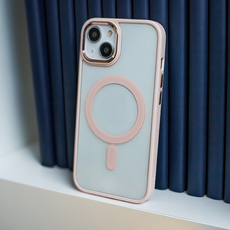 Nakładka Satin Clear Mag do iPhone 15 Pro Max 6,7&quot; różowa