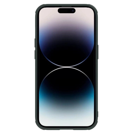 Nillkin Textured S Case iPhone 14 Pro gepanzerte Hülle mit Kameraabdeckung grün