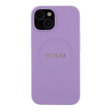 Guess GUHMP15SPSAHMCU iPhone 15 6,1" lila/lila Hardcase Saffiano MagSafe