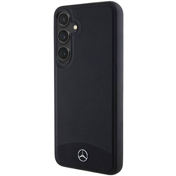 Oryginalne Etui MERCEDES hardcase Leather Textured & Plain MagSafe MEHMS24M23RBARK do Samsung Galaxy S24 Plus Czarny
