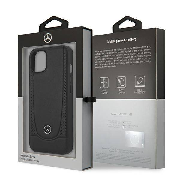 Etui IPHONE 14 PLUS Mercedes Leather Urban Line (MEHCP14MARMBK) czarne