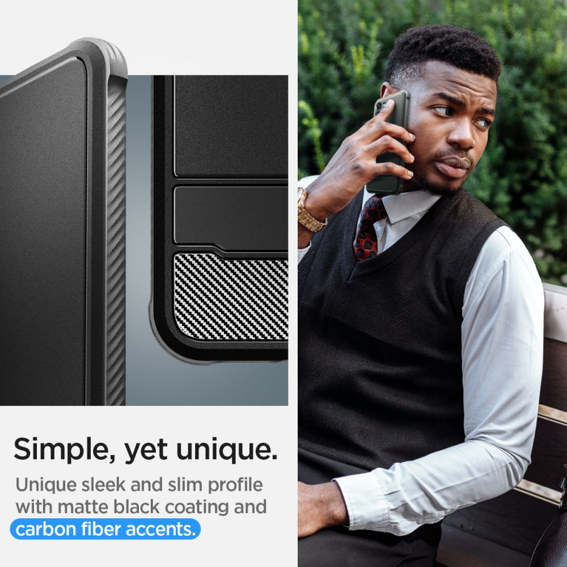 Spigen RUGGED ARMOR GALAXY S23 MATTE BLACK