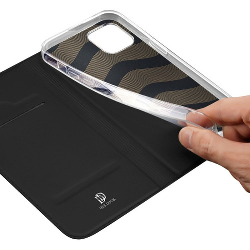 Dux Ducis Skin Pro Wallet Case für iPhone 15 Plus – Schwarz