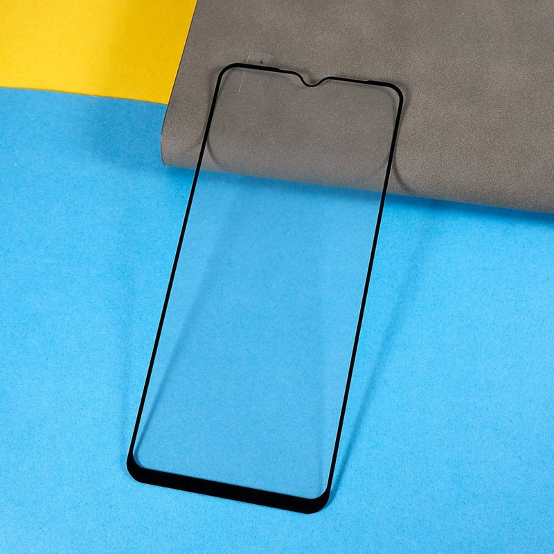 Szkło hartowane 9D do Xiaomi Redmi 12C / 10C / Poco C40 czarna ramka