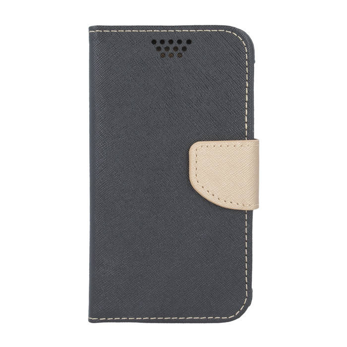 Etui Smart Universal Fancy Silicon 5,5&quot; 87x159 czarno-złoty