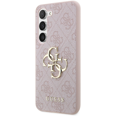 Oryginalne Etui GUESS hardcase 4G Big Metal Logo GUHCSA354GMGPI do Samsung Galaxy A35 różowy