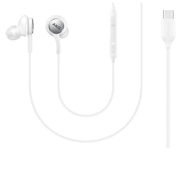 Samsung Galaxy słuchawki przewodowe E0-IC100 USB-C dokanałowe białe