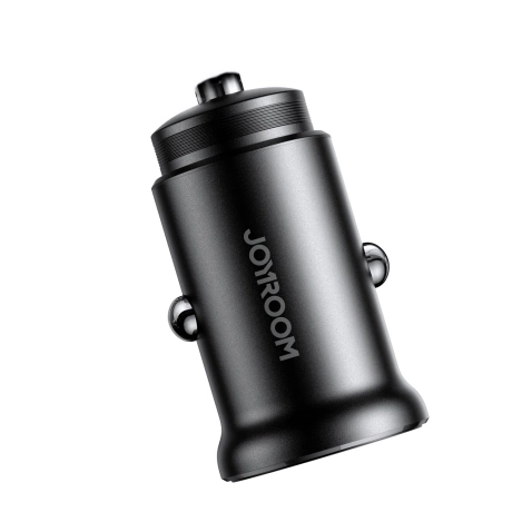 Joyroom JR-CCN06 30W 2x USB-C Mini-Autoladegerät Metall - Schwarz